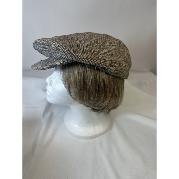 Vintage TOTES Rain Rolls Right Off Newsboy HAT Cabbie CAP Size L made in USA - Picture 2 of 16